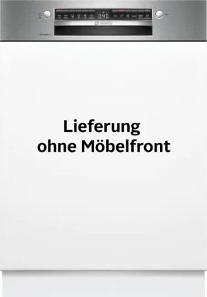 BOSCH teilintegrierbarer Geschirrspüler Serie 4 "SMI4EVS09E", 14 Maßgedecke, Automatische Türöffnung für Effizienz, flexible Körbe & Schubladen