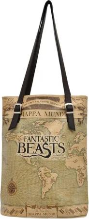 DOGO Umhängetasche "Tall Bag Damen Schultertasche Mappa Mundi Fantastic Beasts Damen", Vegan