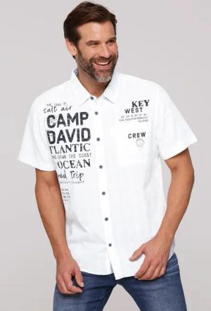 CAMP DAVID Kurzarmhemd, mit Karo-Struktur