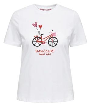 ONLY Kurzarmshirt "ONL30 KITA LIFE S/S HEART BOX TOP JRS"