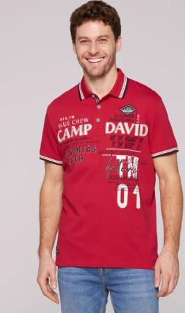 CAMP DAVID Poloshirt, aus Baumwolle