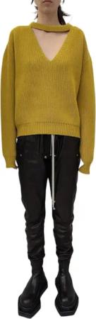 Rick Owens - Pantalon Biker Cuir noir Bela Jogger Rick Owens Fe - Größe IT 44 - black