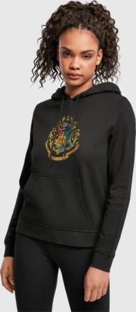 Absolute Cult Ladies Harry Potter Distressed Hogwarts Crest Hoody