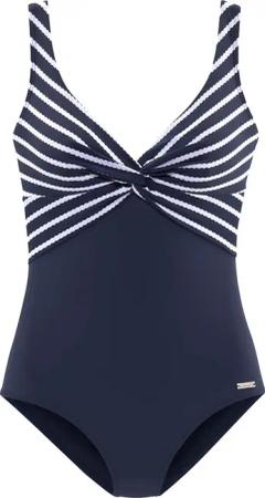 Lascana - Badeanzug Damen navy