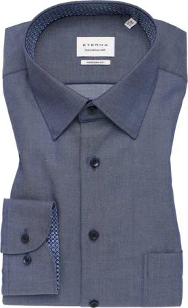 MODERN FIT Hemd in denim strukturiert