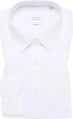 MODERN FIT Hemd in weiß unifarben