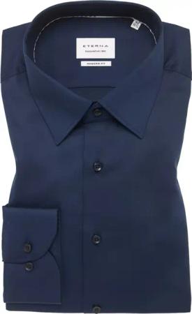 MODERN FIT Hemd in navy unifarben