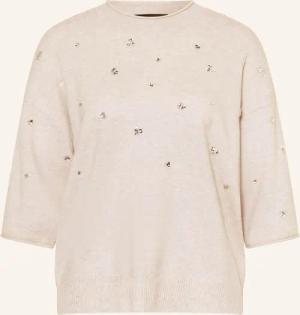 REPEAT Cashmere-Pullover mit Schmucksteinen