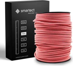 smartect Textilkabel Rot Weiß 10 Meter