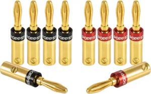 Poppstar High End Bananenstecker für Lautsprecher-Kabel