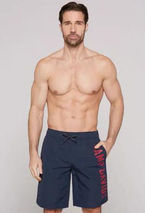 CAMP DAVID Badeshorts mit Logo Schriftzug