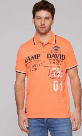 CAMP DAVID Poloshirt mit Seitenschlitze
