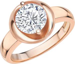 Zeeme Fingerring Silber 925 rosé-vergoldet mit
