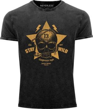 Neverless Print-Shirt Neverless® Herren T-Shirt Totenkopf
