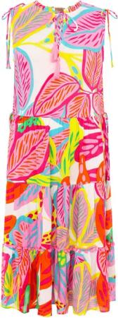 Zwillingsherz Sommerkleid Zwillingsherz Kleid Dschungelpflanzen Kordel