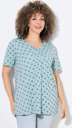 Ulla Popken T-Shirt T-Shirt Biesen A-Linie