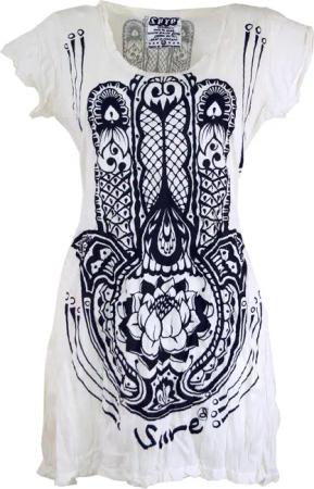 Guru-Shop T-Shirt Sure Long Shirt, Minikleid