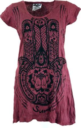 Guru-Shop T-Shirt Sure Long Shirt, Minikleid