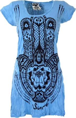 Guru-Shop T-Shirt Sure Long Shirt, Minikleid