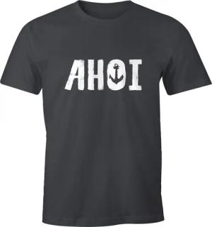 MoonWorks Print-Shirt Herren T-Shirt Ahoi mit
