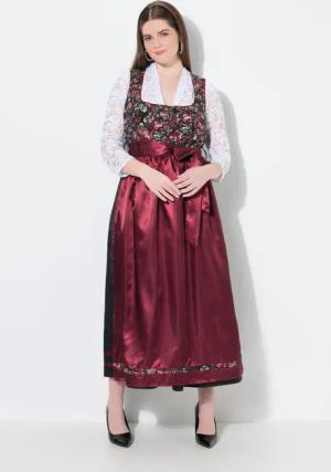 Ulla Popken Dirndl Dirndl Blüten Carré-Ausschnitt