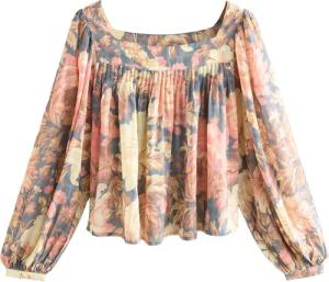 Next Langarmbluse Bluse mit eckigem Ausschnitt