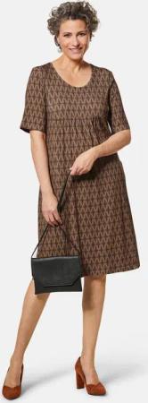 GOLDNER Druckkleid Elastisches Jerseykleid mit modischem