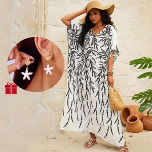 RWEUOQ Strandkleid Boho Strandkleid Damen Lang,