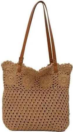 Coonoor Strandtasche Strohtaschen für Damen, Gewebte
