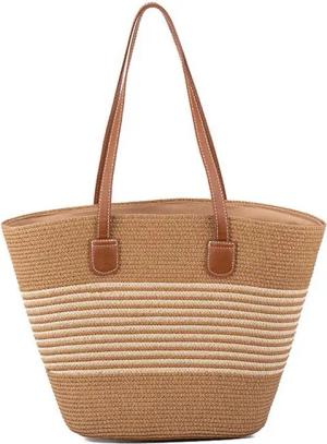 Coonoor Strandtasche Strohtaschen für Damen, Gewebte