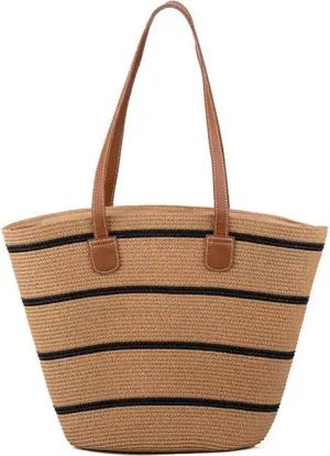 Coonoor Strandtasche Strohtaschen für Damen, Gewebte