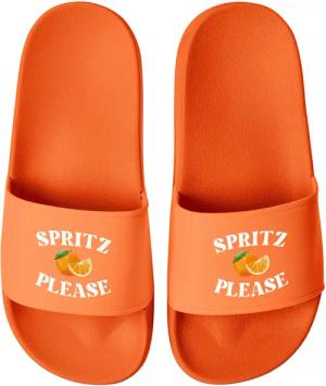 MoonWorks Badeschlappen Spruch Spritz Please Badelatschen