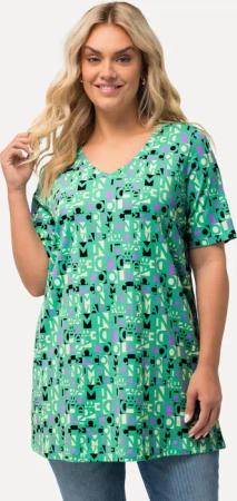 Ulla Popken T-Shirt T-Shirt Buchstaben A-Linie