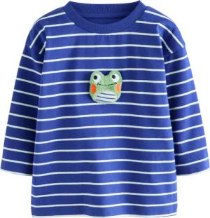 Next Langarmshirt Langärmeliges Shirt mit Applikation