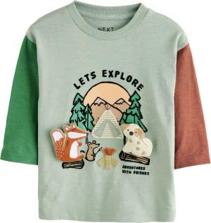 Next Langarmshirt Langärmeliges Shirt mit Applikation