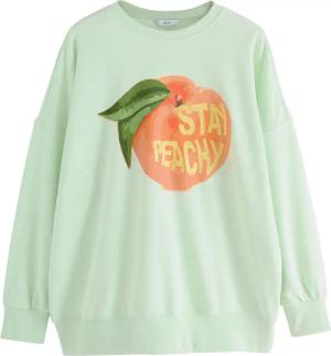 Next Sweater Langes Rundhals-Sweatshirt mit Print,