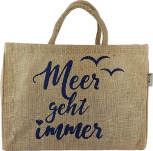Domelo Einkaufsshopper Jute Einkaufskorb, Vegan Einkaufstasche,