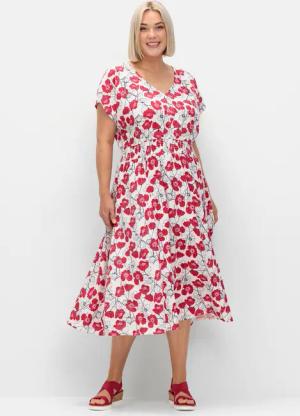 Sheego Etuikleid Druckkleid