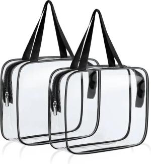 LuxusKollektion Kosmetiktasche Transparente Kulturtasche Kosmetiktasche 2er-Set