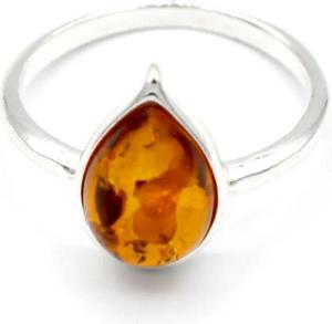 MyBer® Silberring Ring Bernstein Bernsteinring braun