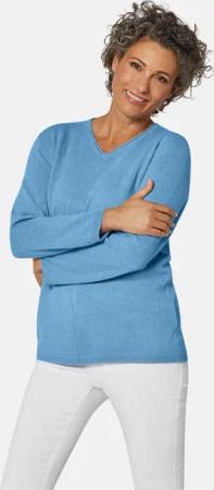 GOLDNER Strickpullover Kaschmirpullover mit V-Ausschnitt