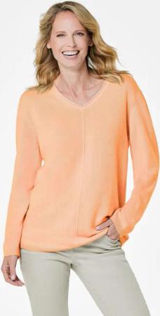 GOLDNER Strickpullover Kaschmirpullover mit V-Ausschnitt