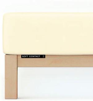 Schlafgut Spannbettlaken Soft Contact, Feinbiber, Gummizug: