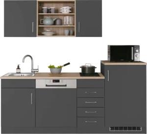 KOCHSTATION Küche KS-Mali, Breite 210 cm,