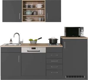 KOCHSTATION Küche KS-Mali, Breite 210 cm,