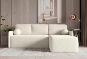 Compleo Ecksofa klein boucle, Eckcouch mit