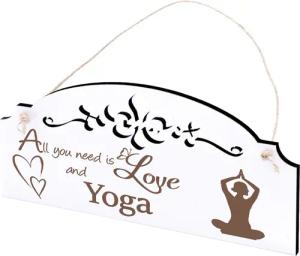 Dekolando Hängedekoration Yoga Deko 20x10cm All