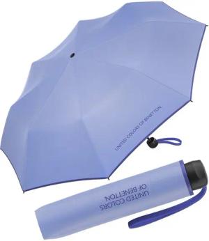 United Colors of Benetton Taschenregenschirm Super Mini HW 2023 - sweet lavender, leuchtende Modefarben mit kontrastreichem Saum