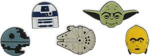 Crocs Schuhanstecker "Jibbitz™ Star Wars", (Set, 5 tlg., Kein Spielzeug. Nicht für Kinder unter 3 Jahren geeignet), Schuh Charms mit Star Wars Figuren