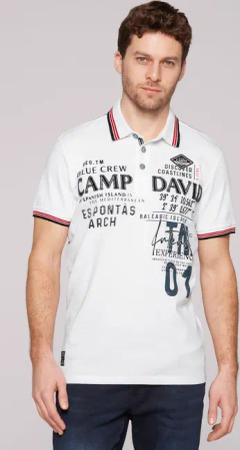 CAMP DAVID Poloshirt, aus Baumwolle